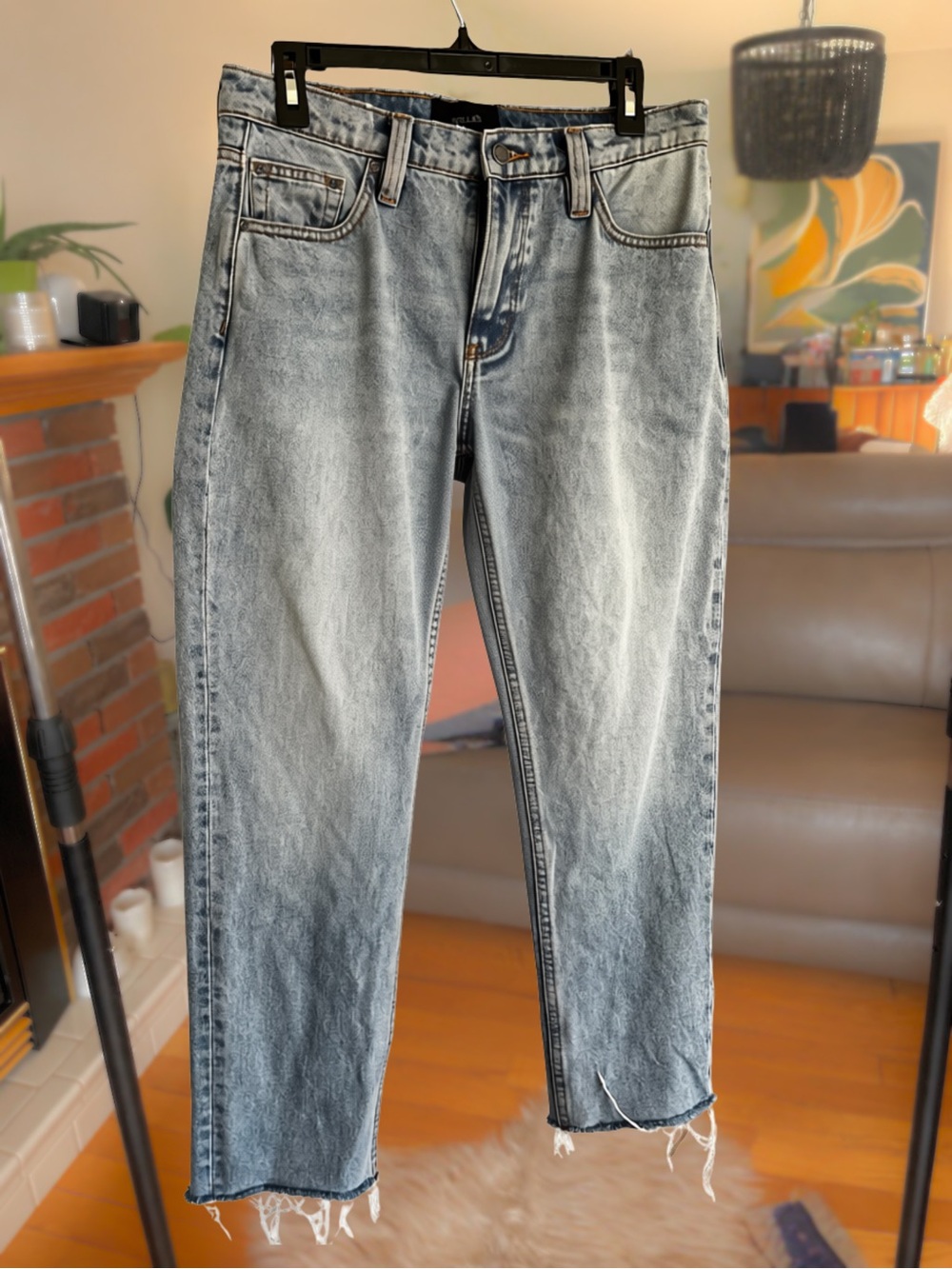 Rolla’s Relaxo Chop Jeans Size 30 Original Stone Raw Hem